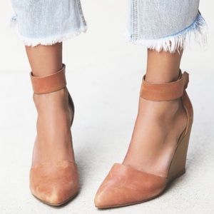 Jeffery Campbell Nubuck Pointed Toe Wedge